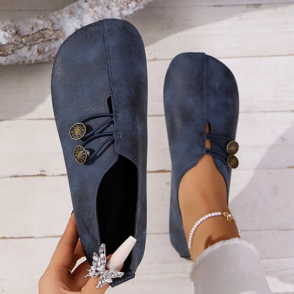 Ins Square Toe Slip-on Sandals Summer Fashion Soft Flat Shoes For Women NasShop