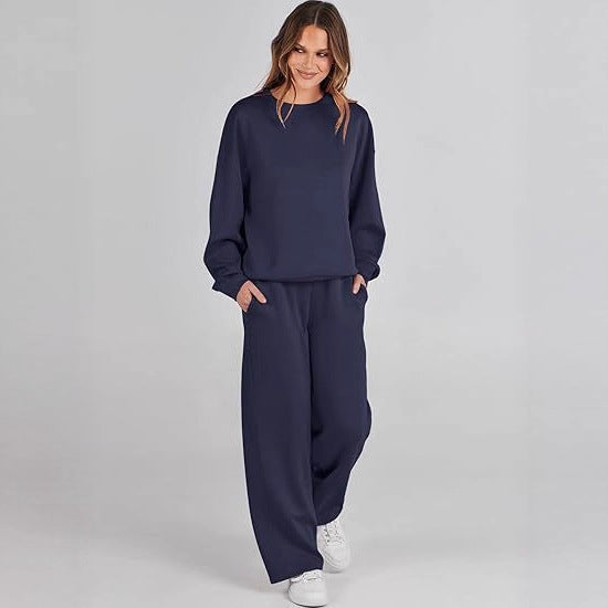 Men's And Women's Hoodie And Straight-leg Pants Set NasShop