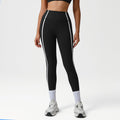 High-waisted Athletic Leggings With Color-blocking And A Bare-skin Feel For Training NasShop