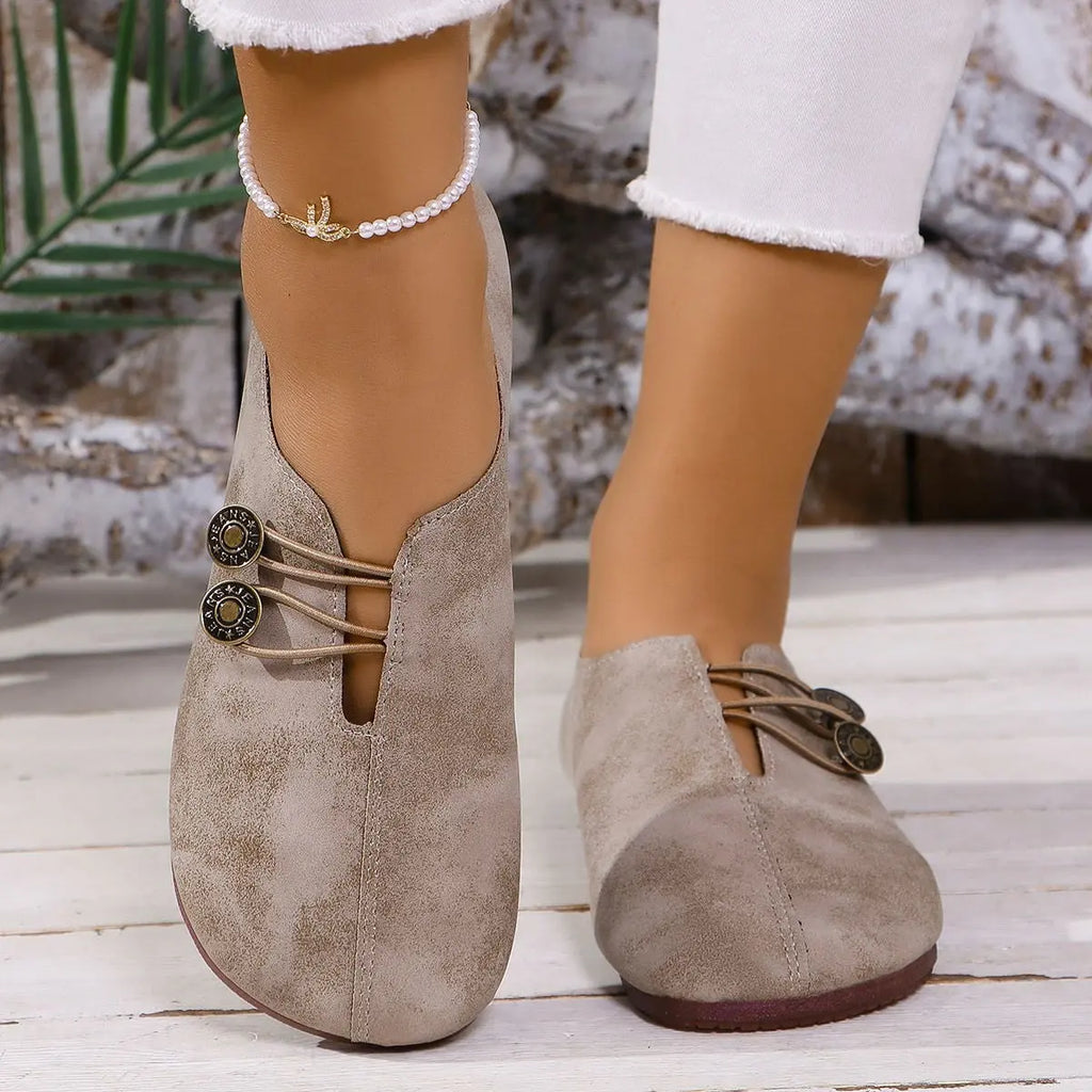 Ins Square Toe Slip-on Sandals Summer Fashion Soft Flat Shoes For Women NasShop