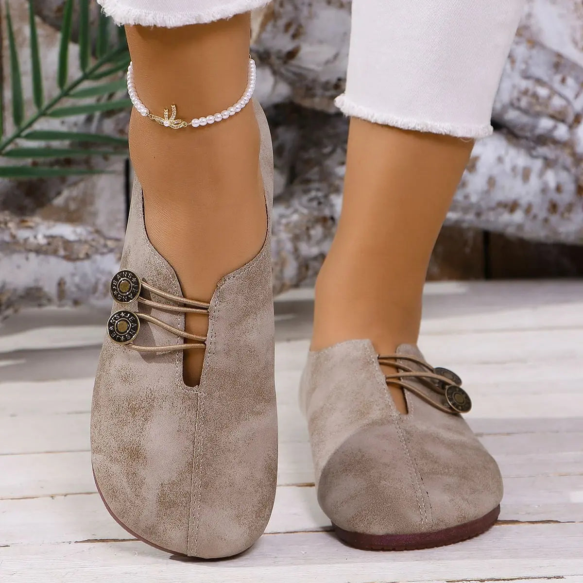Ins Square Toe Slip-on Sandals Summer Fashion Soft Flat Shoes For Women NasShop