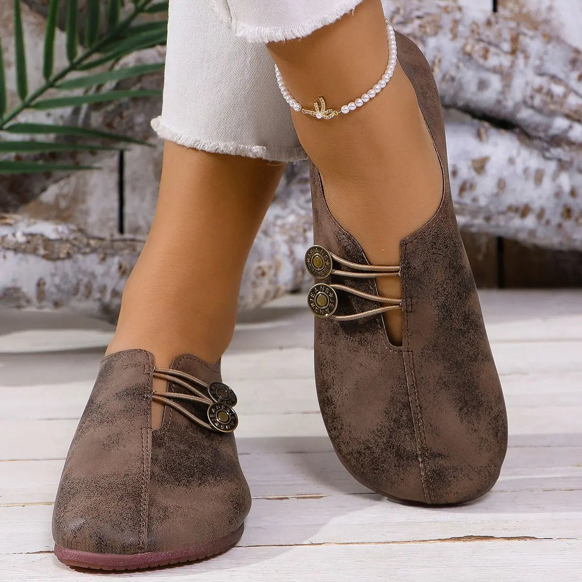 Ins Square Toe Slip-on Sandals Summer Fashion Soft Flat Shoes For Women NasShop