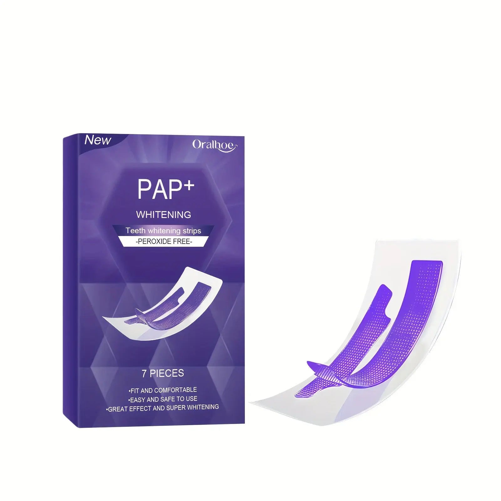 Whitening Teeth Strips Purple Teeth Strips Dry-application NasShop