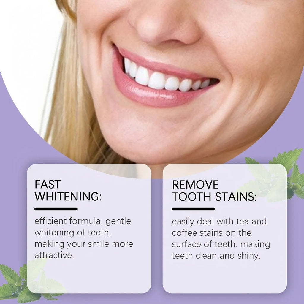Whitening Teeth Strips Purple Teeth Strips Dry-application NasShop