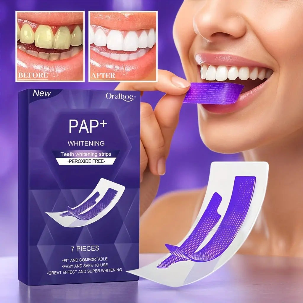 Whitening Teeth Strips Purple Teeth Strips Dry-application NasShop