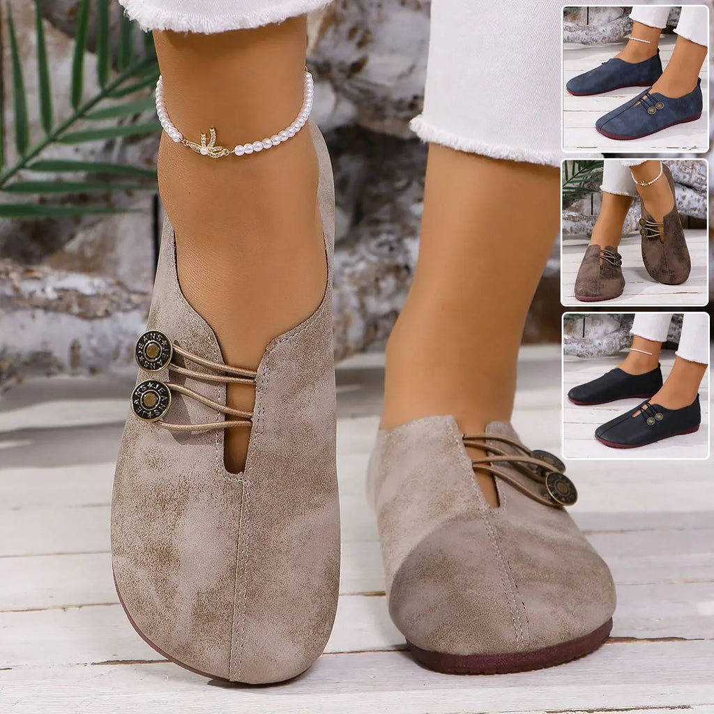 Ins Square Toe Slip-on Sandals Summer Fashion Soft Flat Shoes For Women NasShop