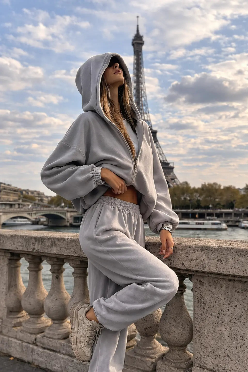 Ensemble femme manches courtes capuche Ma boutique